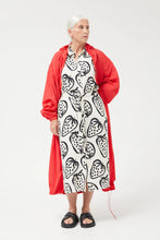 Load image into Gallery viewer, COMPANIA FANTASTICA | Strawberry Print Dress | White &amp; Black - LONDØNWORKS