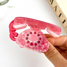 Load image into Gallery viewer, MILDSTYLES | Retro Telephone Hair Clip | Pink - LONDØNWORKS