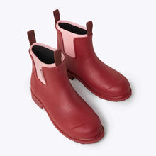 Load image into Gallery viewer, MERRY PEOPLE | Bobby Ankle Wellington Boot | Beetroot &amp; Light Pink - LONDØNWORKS