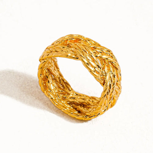 FLANERIE ACCESSORIES | Celeste Bold Twisted Ring | Gold