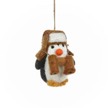 Load image into Gallery viewer, FELT SO GOOD | Handmade Wool Decoration | Explorer Penguin - LONDØNWORKS