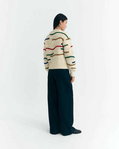 THINKING MU | Macrame Candela Knitted Sweater | Multi