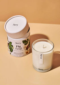 AERY | Fig Leaf Scented Candle | Black Fig Vetiver and Cedarwood - LONDØNWORKS