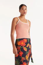 Load image into Gallery viewer, COMPANIA FANTASTICA | Striped Strappy Top | White Orange