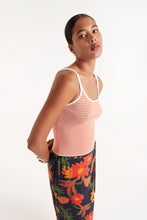 Load image into Gallery viewer, COMPANIA FANTASTICA | Striped Strappy Top | White Orange