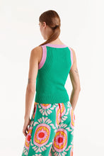Load image into Gallery viewer, COMPANIA FANTASTICA | Two Tone Strap Top | Green