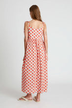 Load image into Gallery viewer, COMPANIA FANTASTICA | Strawberry Beach Print Long Strap Dress | Pink Red