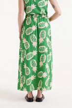 Load image into Gallery viewer, COMPANIA FANTASTICA | Pineapple Print Midi Skirt | Green