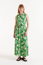 Load image into Gallery viewer, COMPANIA FANTASTICA | Pineapple Print Midi Skirt | Green