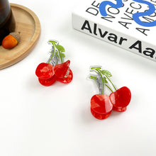 Load image into Gallery viewer, THE DIVA SOAP | Cherry Claw Clip | Red &amp; Green