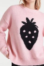 Load image into Gallery viewer, COMPANIA FANTASTICA | Jacquard Knit Jumper | Strawberry - LONDØNWORKS