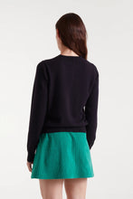 Load image into Gallery viewer, COMPANIA FANTASTICA | Knitted Heart Cardigan | Black - LONDØNWORKS