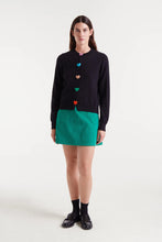 Load image into Gallery viewer, COMPANIA FANTASTICA | Knitted Heart Cardigan | Black - LONDØNWORKS