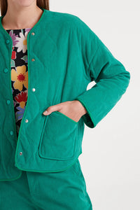 COMPANIA FANTASTICA | Corduroy Jacket | Green - LONDØNWORKS