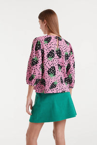 COMPANIA FANTASTICA | Seersucker Top | Morango Big - LONDØNWORKS