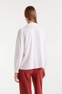 COMPANIA FANTASTICA | Tulip Embroidery Shirt | White - LONDØNWORKS
