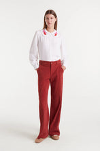Load image into Gallery viewer, COMPANIA FANTASTICA | Tulip Embroidery Shirt | White - LONDØNWORKS