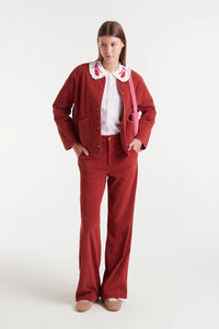 COMPANIA FANTASTICA | Tulip Embroidery Shirt | White - LONDØNWORKS