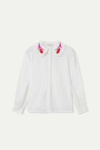Load image into Gallery viewer, COMPANIA FANTASTICA | Tulip Embroidery Shirt | White - LONDØNWORKS