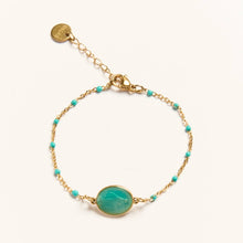 Load image into Gallery viewer, PALAS | Santa Maria Gold Plated Bracelet | Aqua