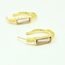 Load image into Gallery viewer, NOYRE BERLIN | Morgane Hoop Earrings | Rhodolite