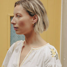 Load image into Gallery viewer, NORDIC MUSE | Leverback Bold Hoop Earrings | Gold