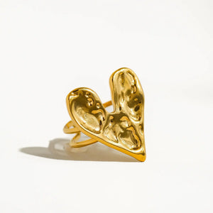 FLANERIE ACCESSORIES | Irene Heart Ring | Gold