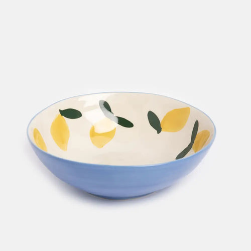 CAROLINE GARDNER | Lemons Round Shallow Bowl - LONDØNWORKS