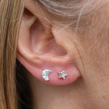 Load image into Gallery viewer, LUCY KEMP | Mini Moon &amp; Star Studs | Sterling Silver - LONDØNWORKS