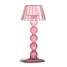 Load image into Gallery viewer, M &amp; R | Lamp style Glass Tea Light Holder | Rose Violet - LONDØNWORKS