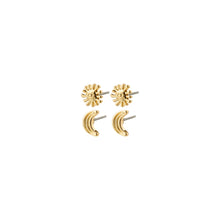 Load image into Gallery viewer, PILGRIM | Misha 2 in 1 Earrings Set | Gold Plated