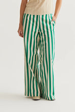Load image into Gallery viewer, COMPANIA FANTASTICA | Striped Printed Trousers | Green