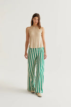 Load image into Gallery viewer, COMPANIA FANTASTICA | Striped Printed Trousers | Green
