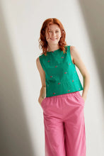 Load image into Gallery viewer, COMPANIA FANTASTICA | Cherry Print Top | Green