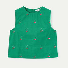 Load image into Gallery viewer, COMPANIA FANTASTICA | Cherry Print Top | Green