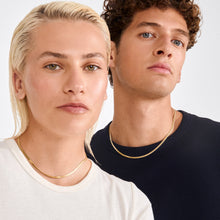 Load image into Gallery viewer, PILGRIM | Joanna Flat Snake Chain Necklace | Gold Plated