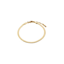 Load image into Gallery viewer, PILGRIM | Joanna Flat Snake Chain Bracelet | Gold Plated