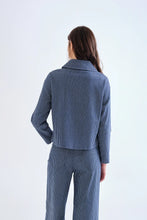 Load image into Gallery viewer, COMPANIA FANTASTICA | Heart Button Jacket | Navy Blue