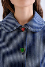 Load image into Gallery viewer, COMPANIA FANTASTICA | Heart Button Jacket | Navy Blue