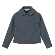 Load image into Gallery viewer, COMPANIA FANTASTICA | Heart Button Jacket | Navy Blue