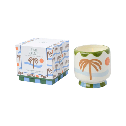 PADDYWAX | Adopo Palm Tree Ceramic Candle | Lush Palms