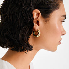 Load image into Gallery viewer, PILGRIM | Jennings Hoop Earrings | Gold Plated)