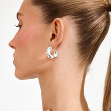 Load image into Gallery viewer, PILGRIM | Jennings Hoop Earrings | Silver Plated