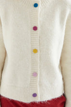 Load image into Gallery viewer, COMPANIA FANTASTICA | Kinit Cardigan With Multi Buttons | Ecru