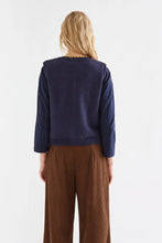Load image into Gallery viewer, COMPANIA FANTASTICA | Kinit Vest With Velvet Buttons | Navy