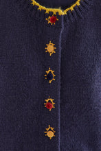 Load image into Gallery viewer, COMPANIA FANTASTICA | Kinit Vest With Velvet Buttons | Navy