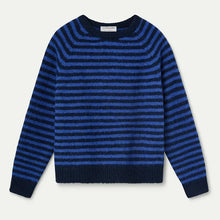 Load image into Gallery viewer, COMPANIA FANTASTICA | Striped Kinit Jumper | Navy Blue &amp; Blue