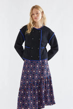 Load image into Gallery viewer, COMPANIA FANTASTICA | Curly Faux Fur Short Coat | Navy Blue