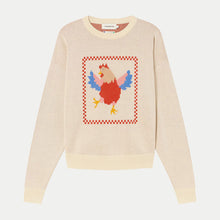 Load image into Gallery viewer, THINKING MU | Gallina Paloma Knitted Sweater | Ecru - LONDØNWORKS