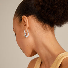 Load image into Gallery viewer, PILGRIM | Loulia Wavy Earrings | Silver Plated